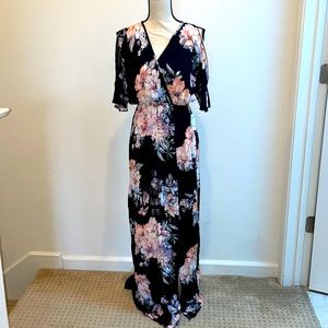 Floral Maxi Dress with slit